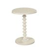 Astonishing Side Table With Round Top, White