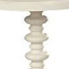 Astonishing Side Table With Round Top, White