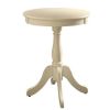 Astonishing Side Table With Round Top, White