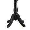 Astonishing Side Table With Round Top, Black