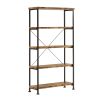 Rustically designed Bookcase With 4 Open Shelves