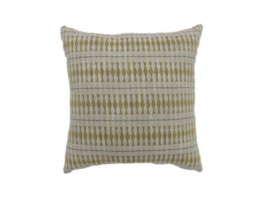 Contemporary Style Simple Traditionally Designed Set of 2 Throw Pillows, Yellow (Material: Polyester, Color: Yellow)