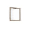 Transitional Style Wooden Frame Mirror with Grain Details, Brown