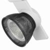 12W Integrated LED Metal Track Fixture with Mesh Head, Black and White