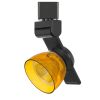 12W Integrated LED Track Fixture with Polycarbonate Head, Black and Yellow