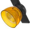 12W Integrated LED Track Fixture with Polycarbonate Head, Black and Yellow