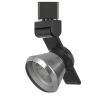 12W Integrated LED Metal Track Fixture with Cone Head, Black and Silver