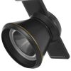 12W Integrated LED Metal Track Fixture with Cone Head, Dark Black