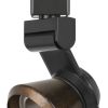 12W Integrated LED Metal Track Fixture with Cone Head, Black and Bronze