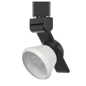 12W Integrated LED Metal Track Fixture with Cone Head, Black and White (Material: Metal, Color: Black, White)