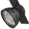 12W Integrated LED Metal Track Fixture with Mesh Head, Dark Black