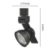 12W Integrated LED Metal Track Fixture with Mesh Head, Dark Black