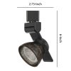 12W Integrated LED Metal Track Fixture with Mesh Head, Black and Bronze