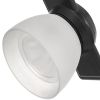 12W Integrated LED Track Fixture with Polycarbonate Head, Black and White