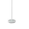 3 Way Torchiere Floor Lamp with Frosted Glass shade and Stable Base, White